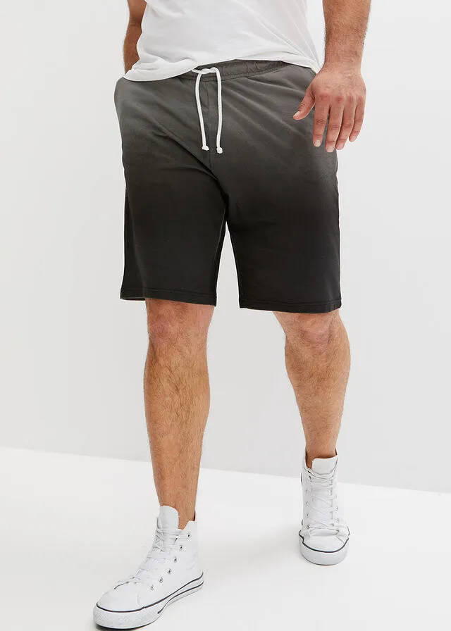 Bermudas de chándal con degradado de color Gris humo-negro