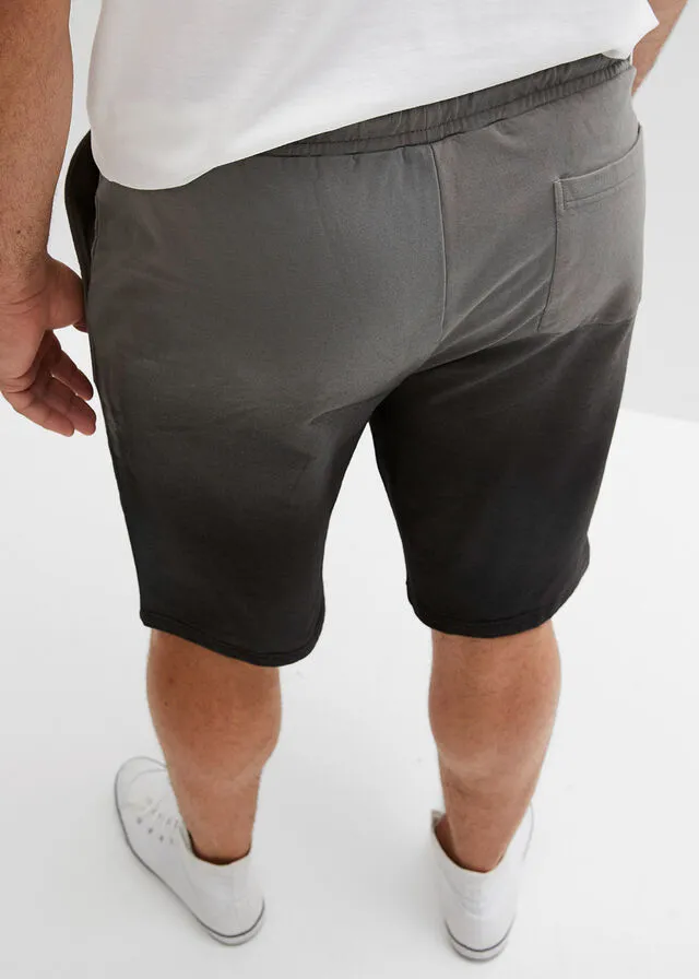 Bermudas de chándal con degradado de color Gris humo-negro