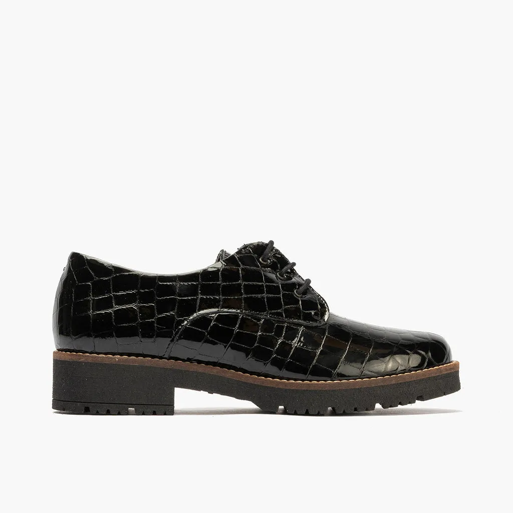 Blucher en Coco mujer color negro