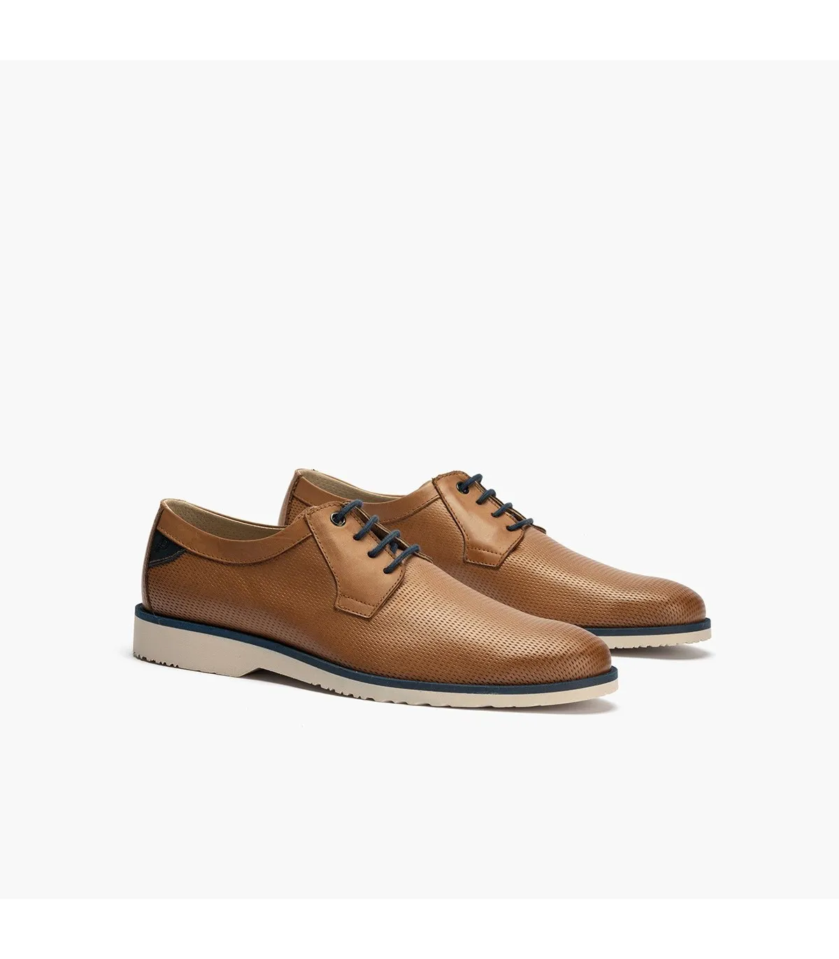 Blucher Marshall cordones hombre piel MARRON CLARO