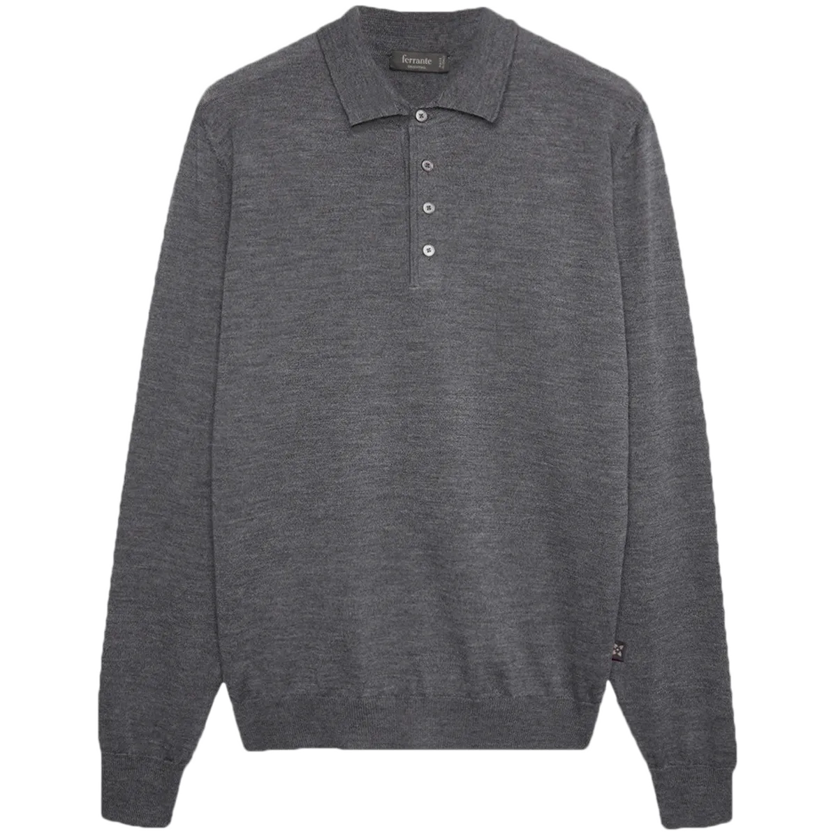 Brushed Pure Wool Polo Shirt