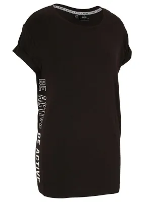 Camiseta deportiva de Lyocell Negro