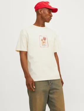 Camiseta Estampado Cuello redondo | Blanco | Jack & Jones®
