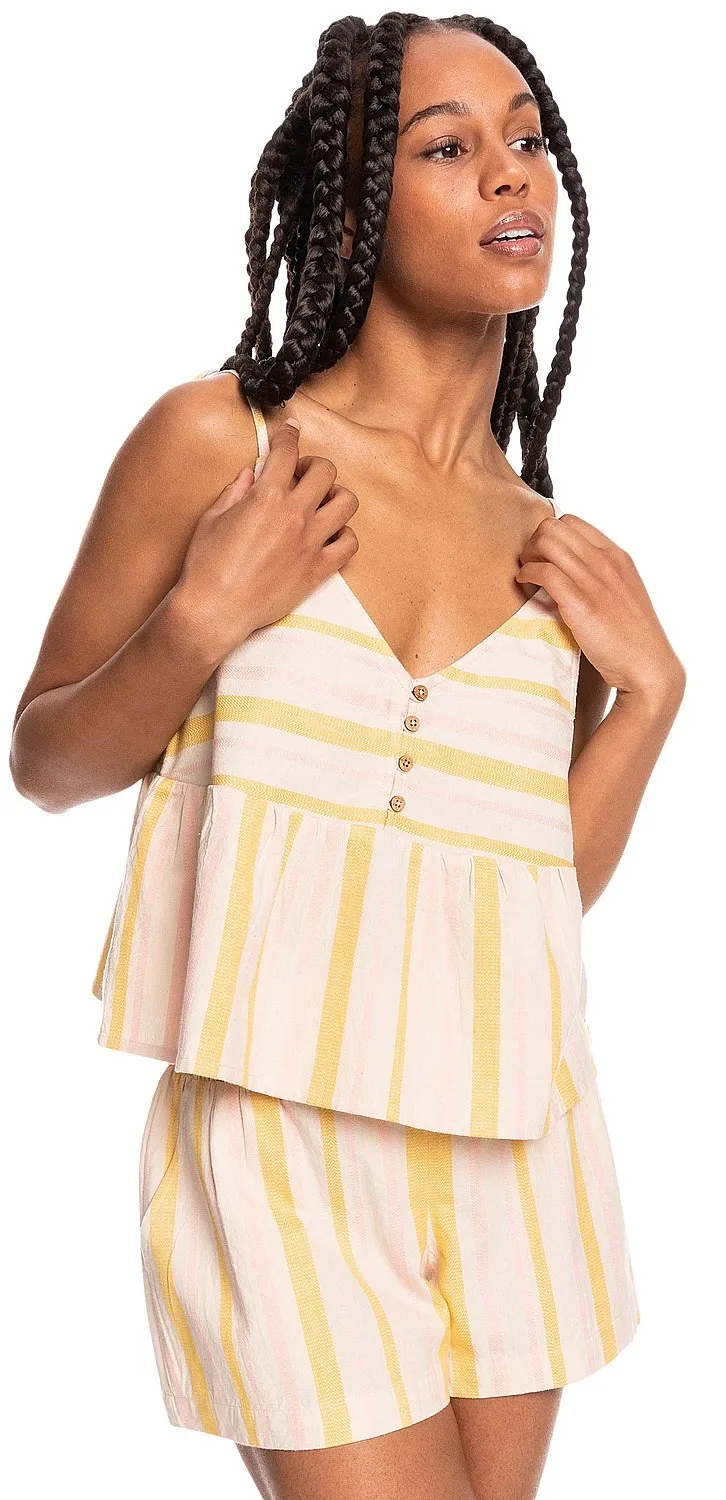camiseta interior Roxy Open Eyes - TEH7/Tapioca Alla Stripe Verticale - women´s
