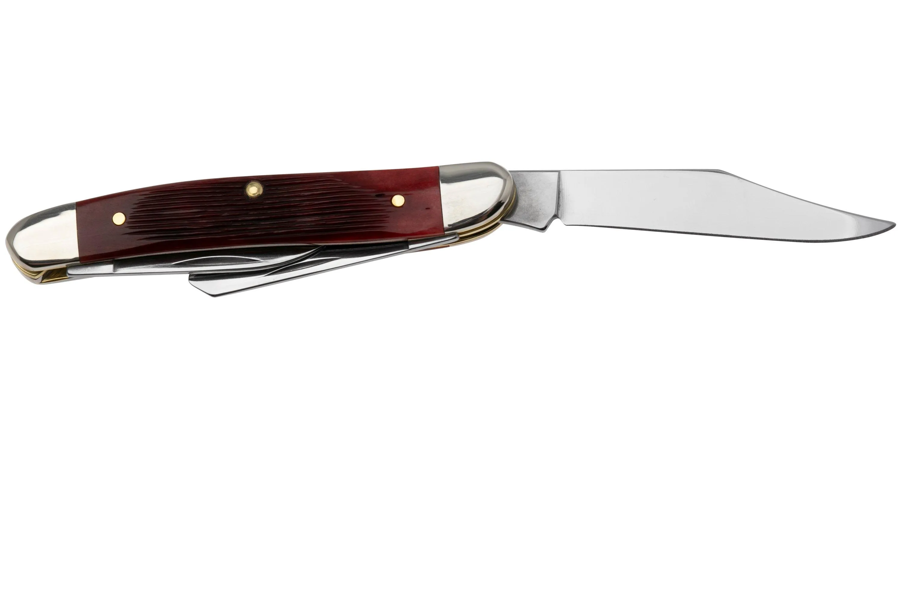 Case Medium Stockman 12210 Old Red Bone Barnboard Jig, navaja, Limited XX Edition XXXVII
