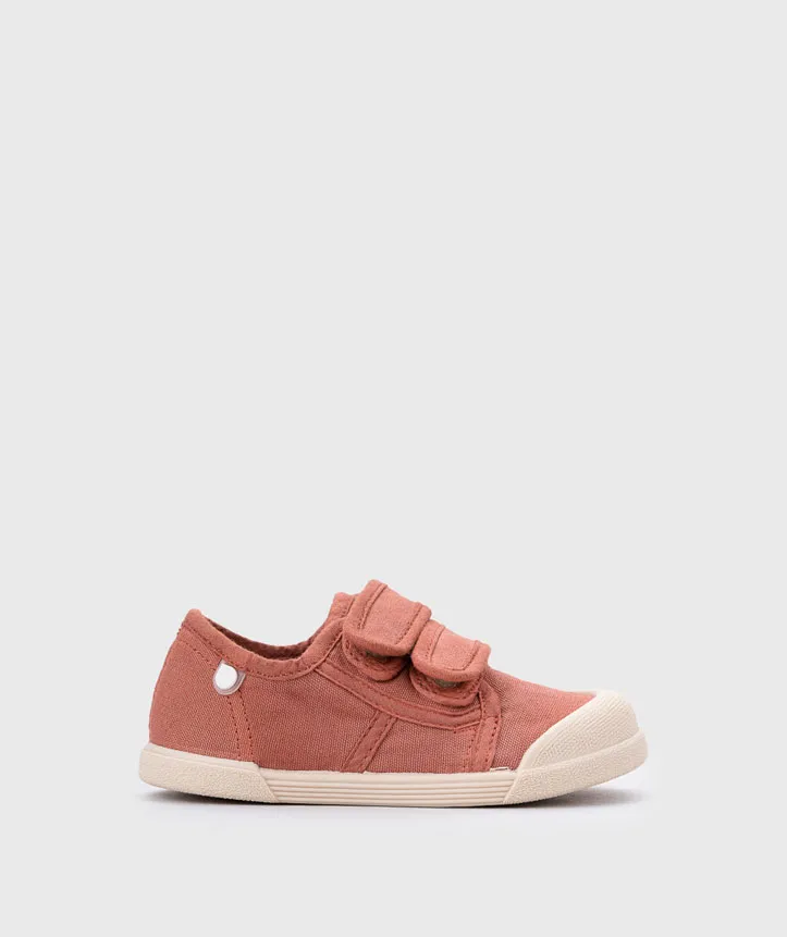Deportiva de Lona respetuosa Velcros Terracota – Igor