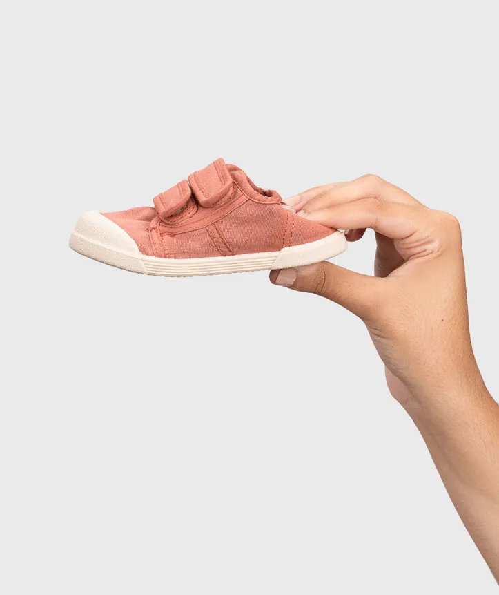 Deportiva de Lona respetuosa Velcros Terracota – Igor