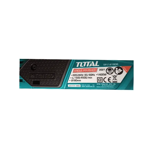 Lijadora Pulidora Angular 1400w 180mm Total