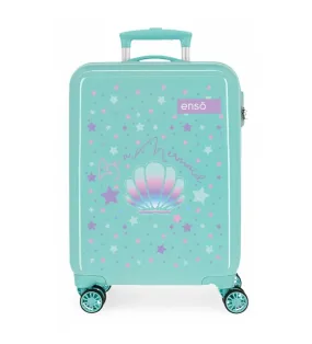 Maleta de Cabina Be a Mermaid rígida-38x55x20cm- turquesa