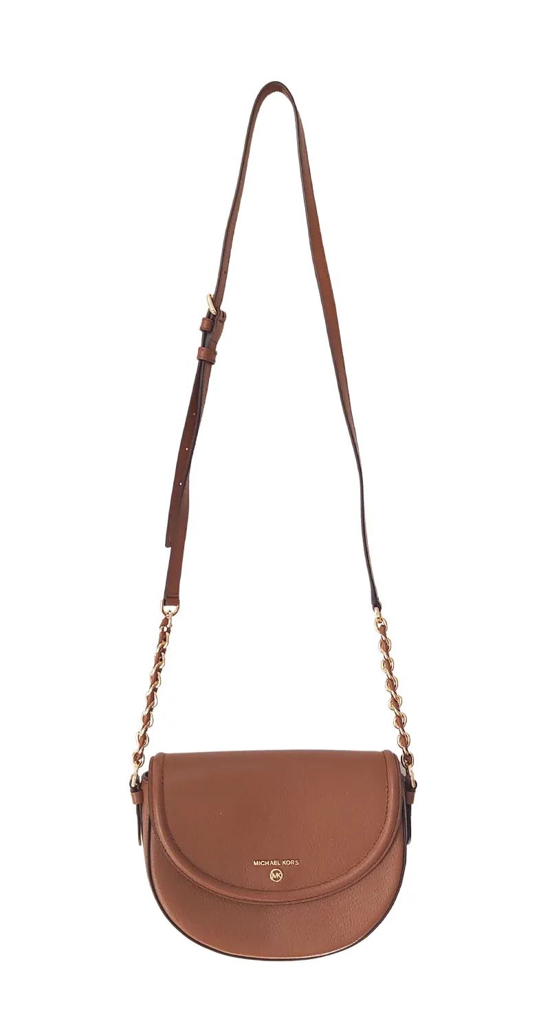 MICHAEL KORS Bandolera Café con Dorado