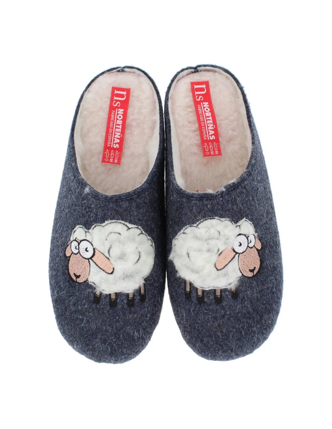 Norteñas - Zapatilla de casa Oveja Lacha Marino