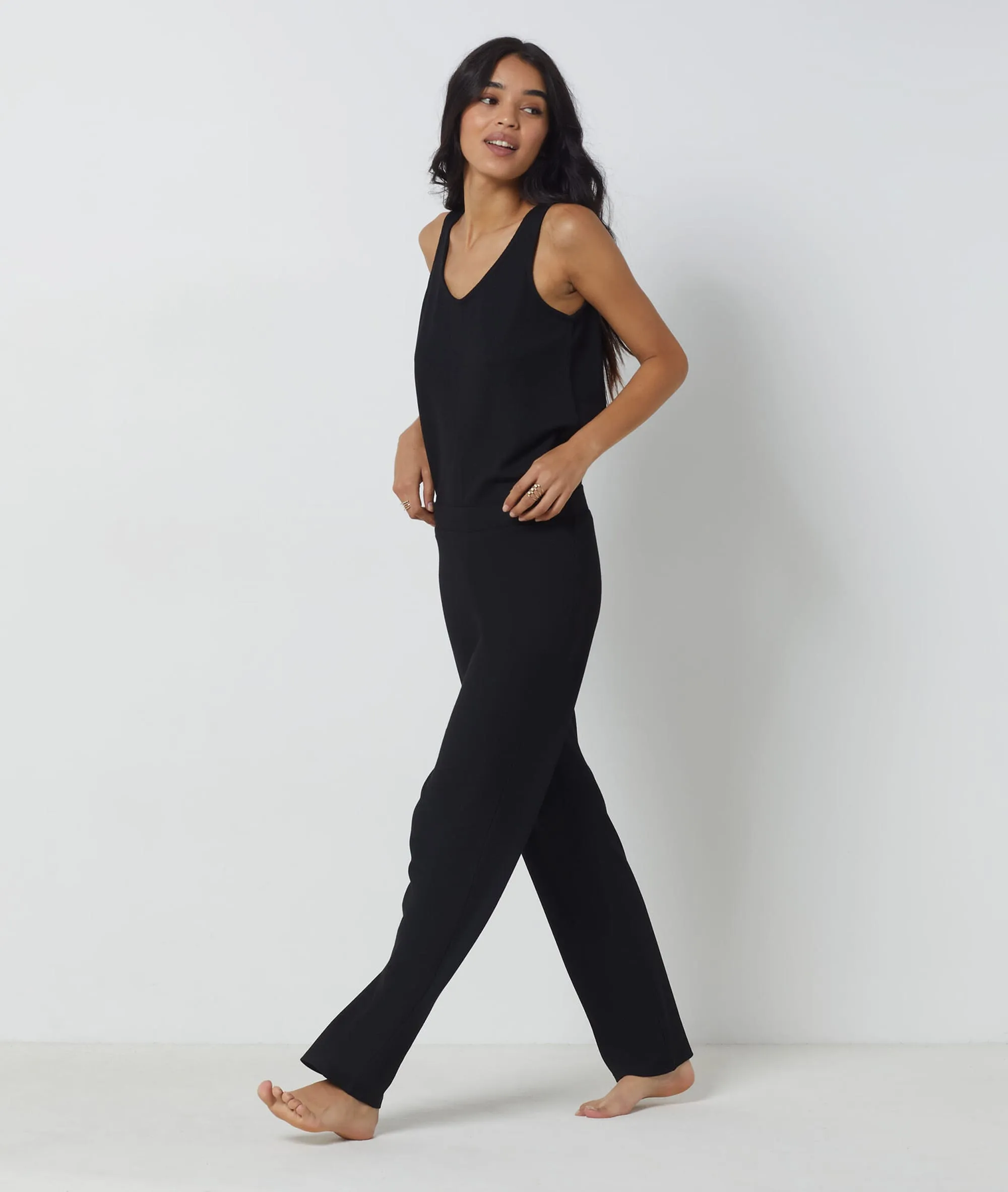 Pantalón pijama suave relieve ELIANA NOIR - ETAM