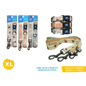 Set Collar/Correa XL Para Perros 2.5 Centímetros Surtidos