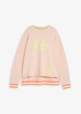 Sudadera rosa melocotón