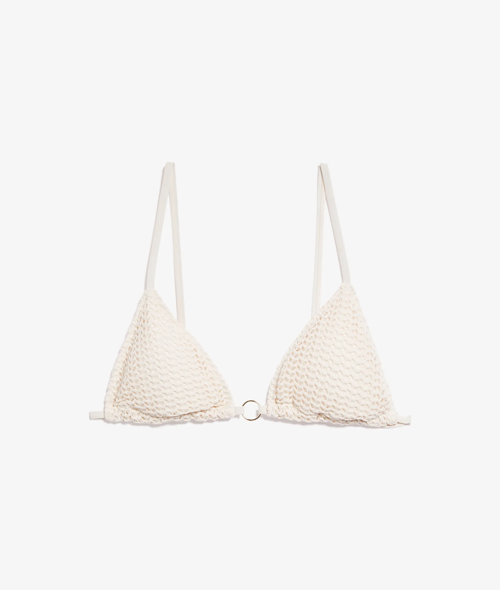 Sujetador bikini triángulo, suave relieve BLANQUES BLANC - ETAM