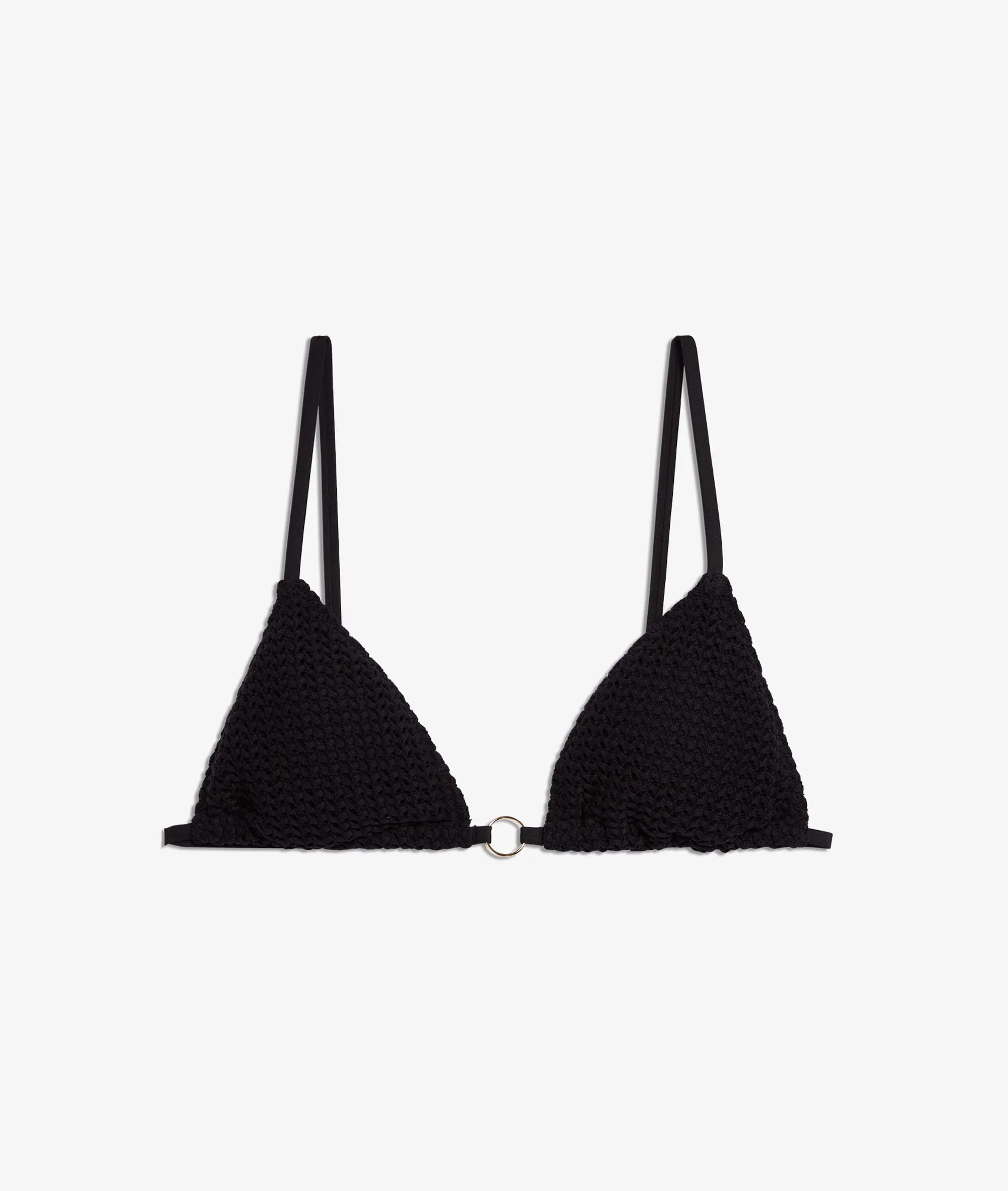 Sujetador bikini triángulo, suave relieve BLANQUES NOIR - ETAM