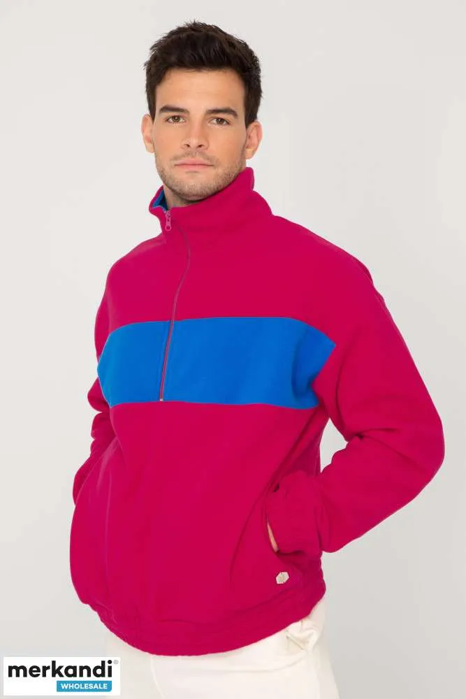 Suéteres polares unisex Fucsia French Disorder con cremallera