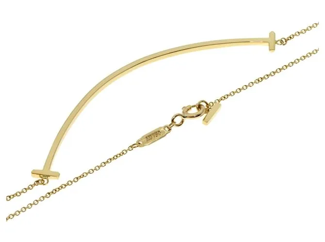 Tiffany & Co Collar Tiffany T Smile Large en oro amarillo de 18K Dorado 