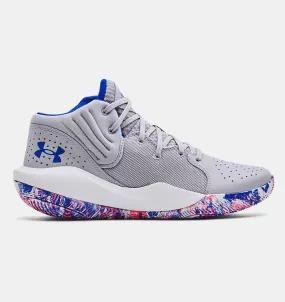 Zapatillas Básquetbol Hombre Under Armour Jet 21-GRY Gris/Azul/Multicolor